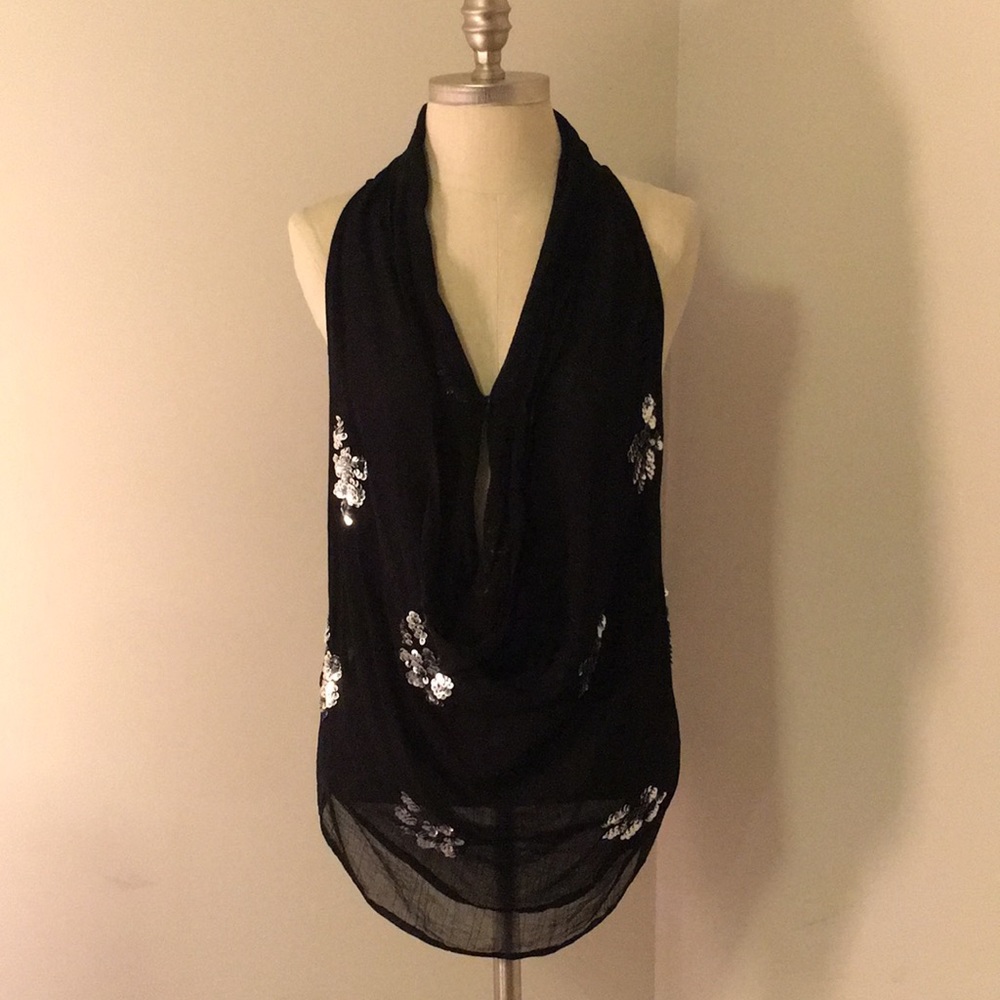 Sequin snap razorback tank
